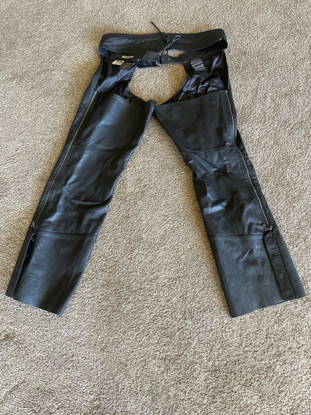 Harley Davidson leather chaps xl